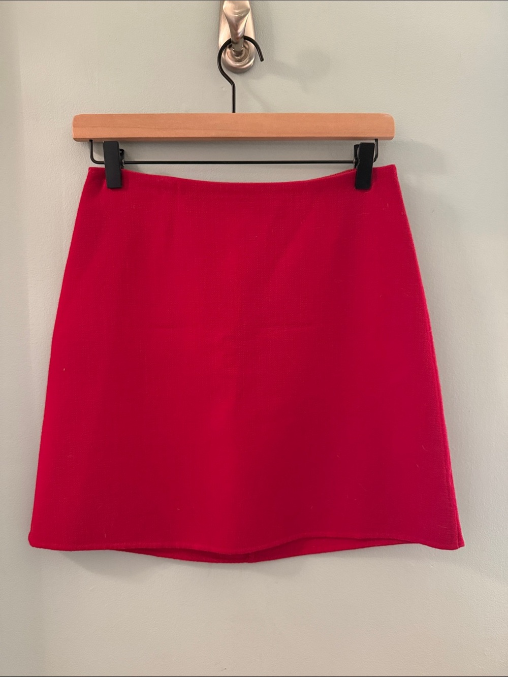 Theory Bright Red Mini Skirt